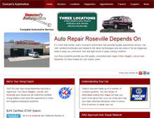 Tablet Screenshot of duncansautomotive.com
